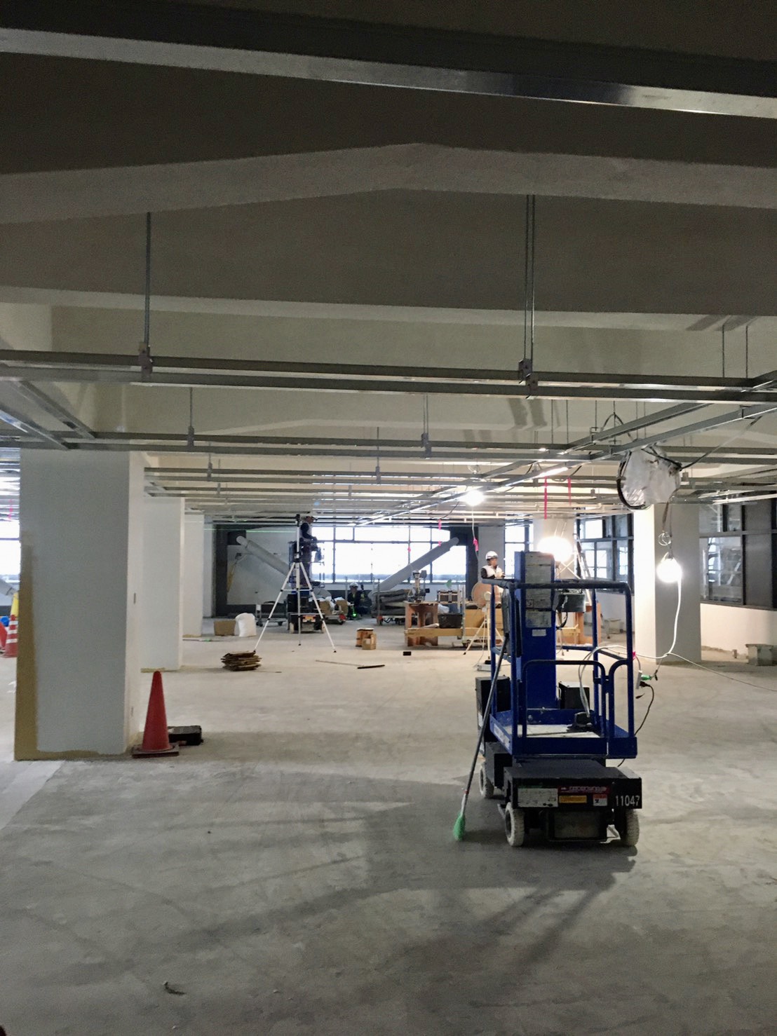 広島県庁の施工風景